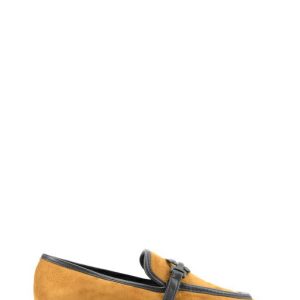 918004 CAMOSCIO CUOIO MOCASSINO TACCO BASSO - OPEN TOO