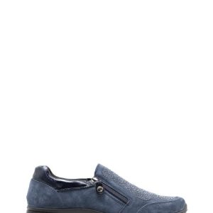 47698 11 CAMOSCIO NOTTE SLIP ON LAMPO+STRASS - ENVAL