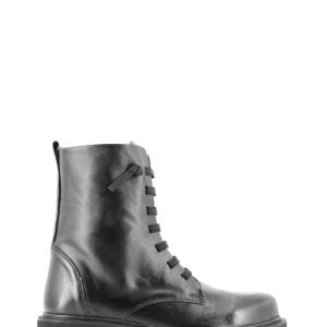 MR03 PELLE NERO STIVALETTO BIKERS - POEME