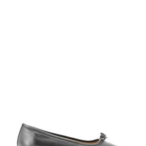 MS17 PELLE NERO BALLERINA TACCO BASSO DONNA - POEME