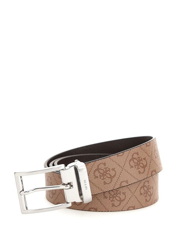 BM7541 LEA35 BEIGE/BROWN CINTA REVERSIBILE - GUESS?