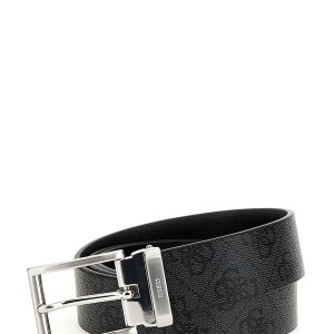 BM7541 LEA35 BLACK CINTA REVERSIBILE LOGO - GUESS?