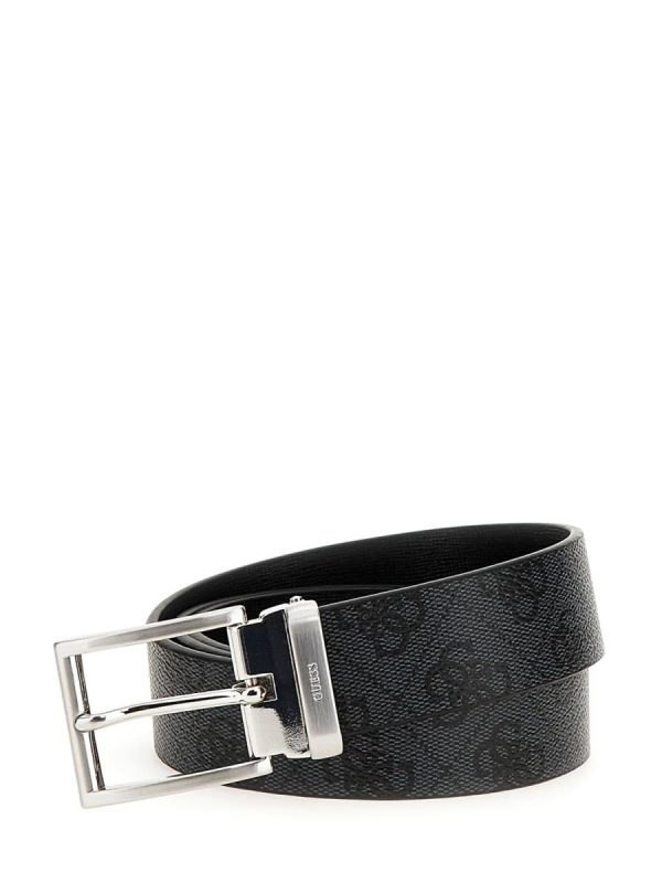 BM7541 LEA35 BLACK CINTA REVERSIBILE LOGO - GUESS?