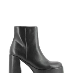 6594 SOFT NERO STIVALLETTO LISCIO TACCO LARGO ALTO-KHARISMA