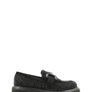 6145 STRASS NERO MOCASSINO CON CARRARMATO - KHARISMA