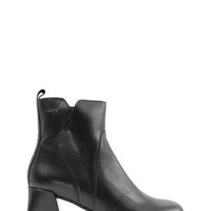 H-5710 BORA NEGRO NERO STIVALETTO TACCO MEDIO - WONDERS