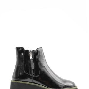 2324001 002 NAPLAK/LEATHER+WELT BLACK/GREEN - PREGUNTA