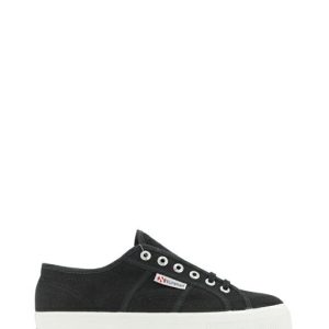 S9111LW BLACK-WHITE F83 NERO FONDO BIANCO PLATFORM - SUPERGA