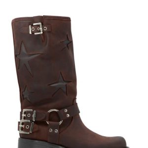 7187 SULLIVAN TESTA DI MORO STIVALE BIKERS BOOTS - NICOLE
