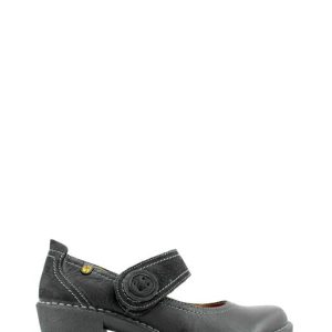 7539 YANKEE NERO SCARPA MARY-JANE TACCO MEDIO DONNA - JUNGLA