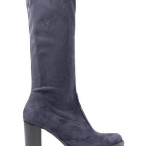 N101 CAM BLU STIVALE ELASTICIZZATO TACCO ALTO - POLVERE