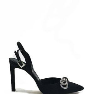 410045 RASO NERO SCARPA TACCO ALTO SPILLO DONNA