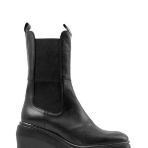 H-5302 WILD NERO STIVALETTO ZEPPA ALTA  DONNA - WONDERS