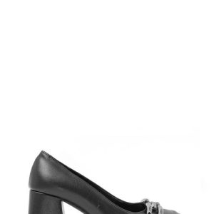 584006 CAP NERO SCARPE TACCO MEDIO DONNA - OPEN TOO