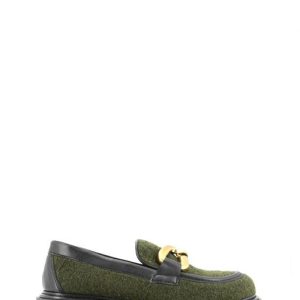 6383006 LANA COTTA VERDE MOCASSINO TACCO BASSO - OPEN TOO
