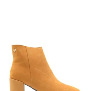 7163 SUEDE TABACCO STIVALETTI TACCO MEDIO - KEYS