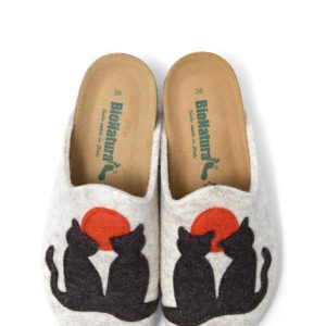 12 GATTI PANNA PANTOFOLA LANA DONNA - BIONATURA