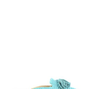 1120 RAFFIA TURCHESE SABOT TACCO BASSO - MIA WOLLAS
