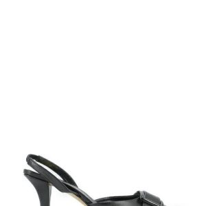 4867003 NAPPA NERO DECOLLETE/CHANEL TACCO MEDIO - OPEN TOO