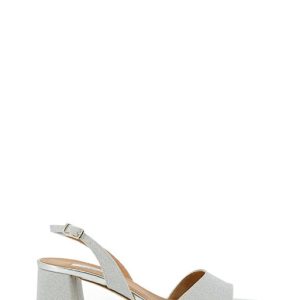 205L MESH ARGENTO SANDALO TACCO LARGO MEDIO - L AMOUR