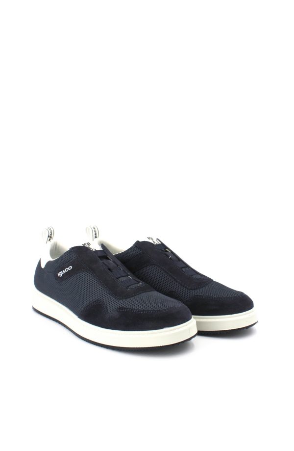 36223 00 SCAMOSCIATO BLU SNEAKER/SLIPON TESSUTO - IGI&CO - immagine 2