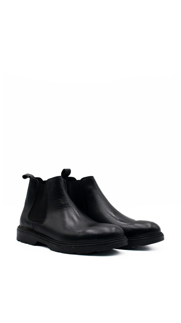 900mar VITELLO NERO STIVALETTO BEALTES UOMO - immagine 2