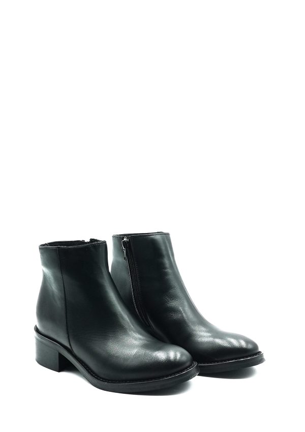 BETTA VITELLO NERO STIVALETTO TACCO BASSO DONNA - immagine 2