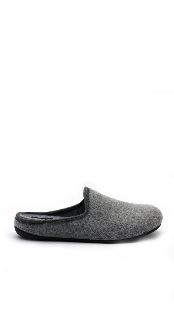 39ITIN23 GRIGIO FELTRO PANTOFOLE UOMO SLIPPERS - MARPEN - immagine 2