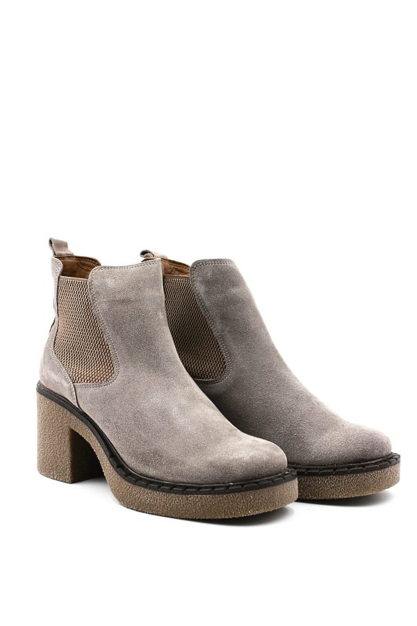 T2900 SPT TAUPE BEIGE STIVALETTO TACCO MEDIO DONNA - BUENO - immagine 2