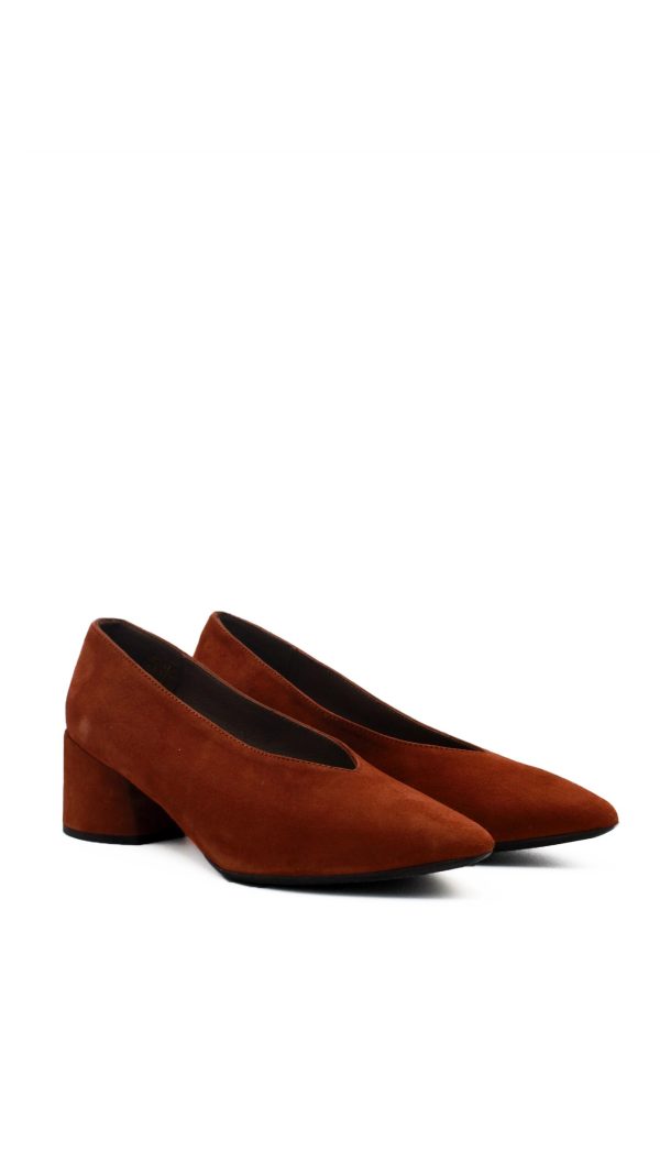I8020 ANT COGNAC DECOLLETE TACCO BASSO DONNA – WONDERS - immagine 2