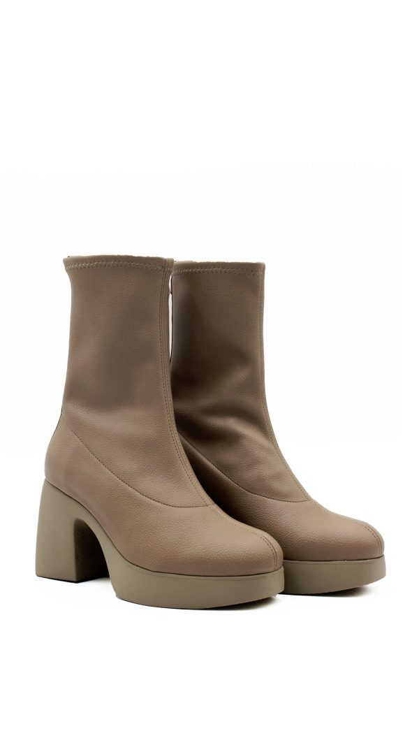 H-4925 CAMELUS TAUPE STIVALETTO TACCO MEDIO DONNA – WONDERS - immagine 2