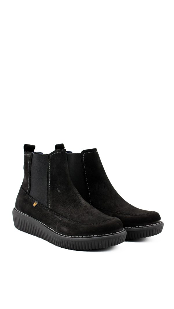 7945 JOCKEY NEGRO NERO STIVALETTO ZEPPA BASSA - JUNGLA - immagine 2