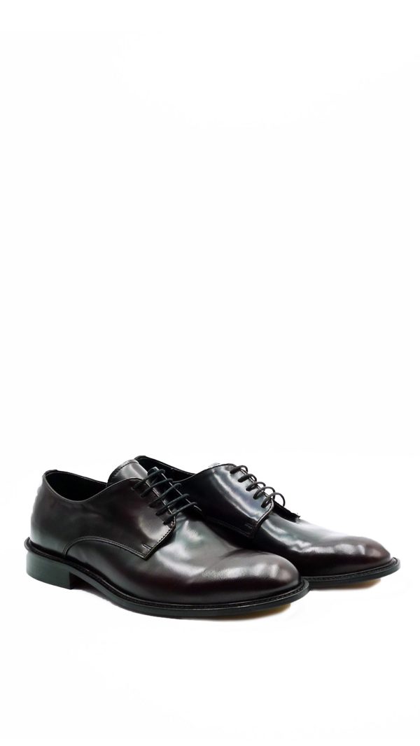 NE 46 ABR BORDO DERBY SCARPA ELEGANTE UOMO - immagine 2