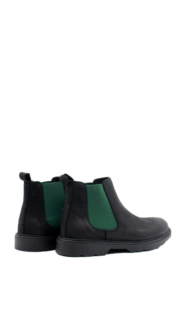 900mar NABUK NERO/VERDE STIVALETTO BEATLES UOMO - immagine 3