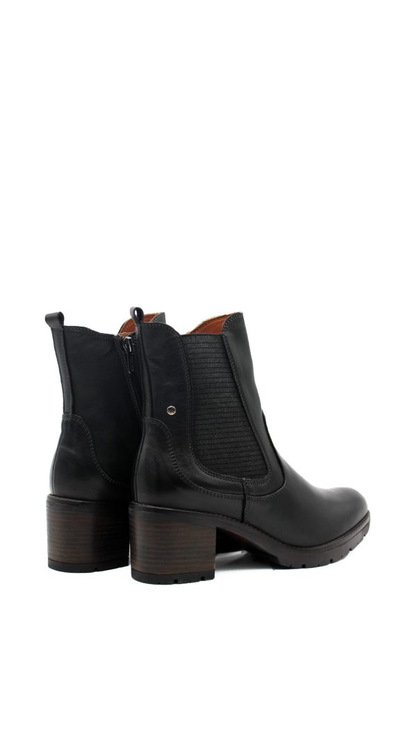 LLANES W7H-8948 BLACK NERO STIVALETTO TACCO MEDIO- PIKOLINOS - immagine 3