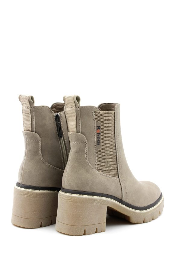 170365 BOT BEIGE STIVALETTO BEATLES TACCO MEDIO – REFRESH - immagine 3