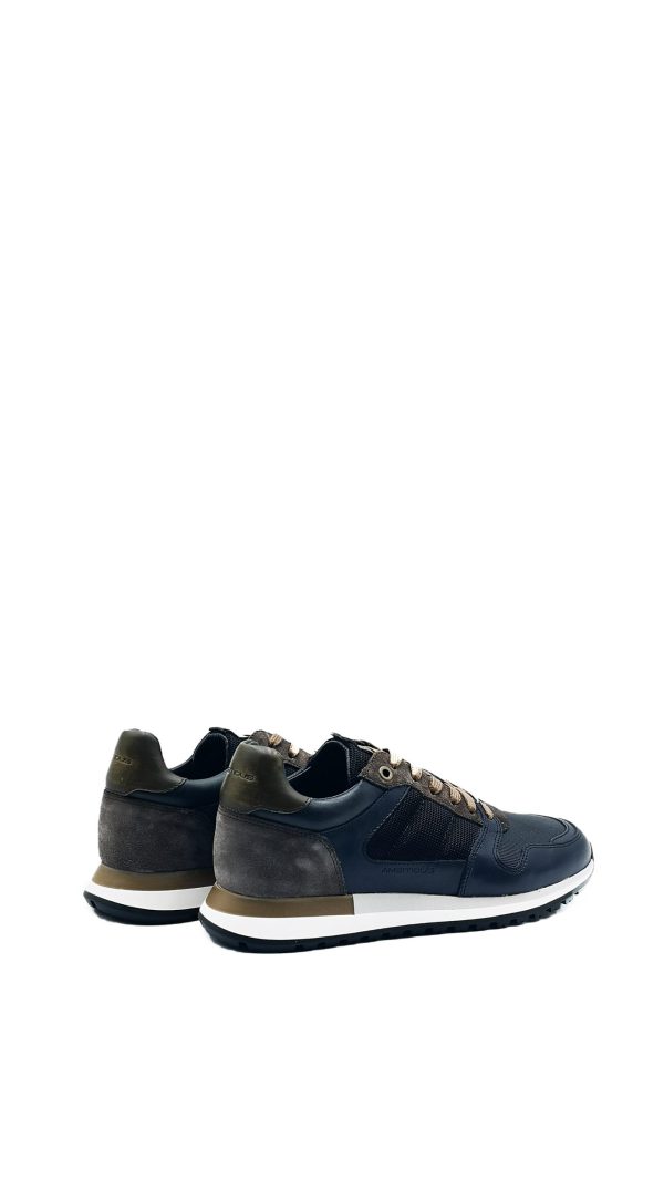 12554-6553 NAVY/BLACK NERO/BLU SNEAKERS UOMO – AMBITIOUS - immagine 3