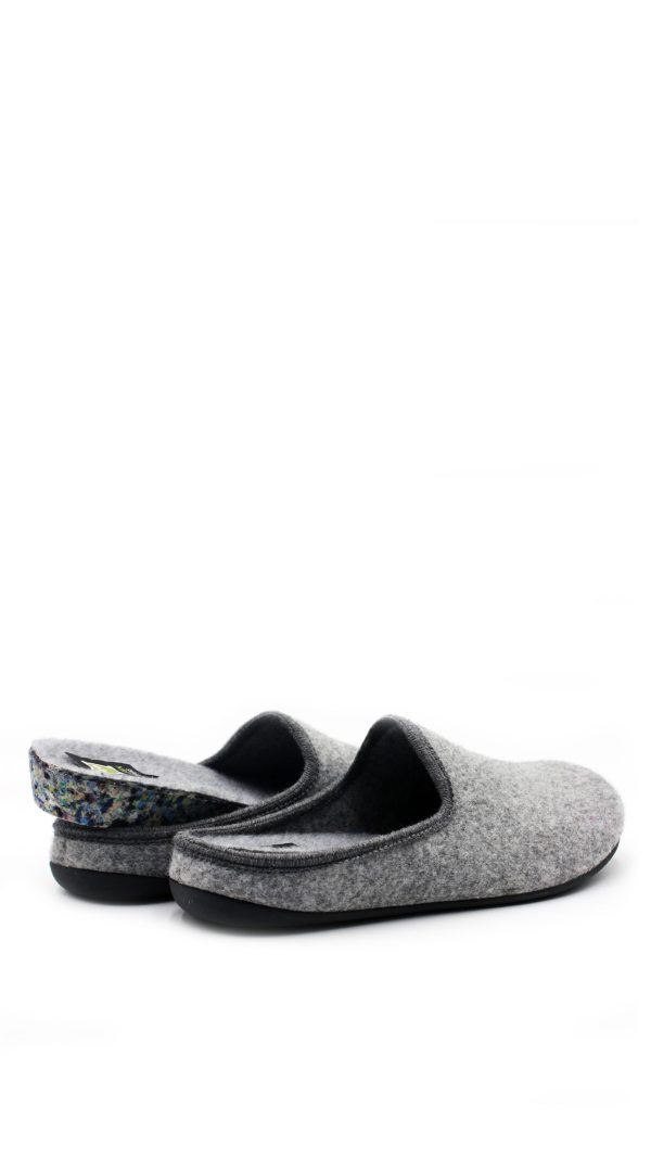 39ITIN23 GRIGIO FELTRO PANTOFOLE UOMO SLIPPERS - MARPEN - immagine 3