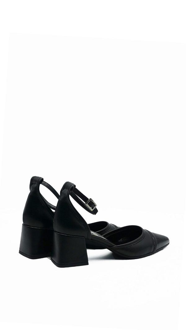 145M017 VERN NERO SCARPE TACCO MEDIO DONNA - immagine 3