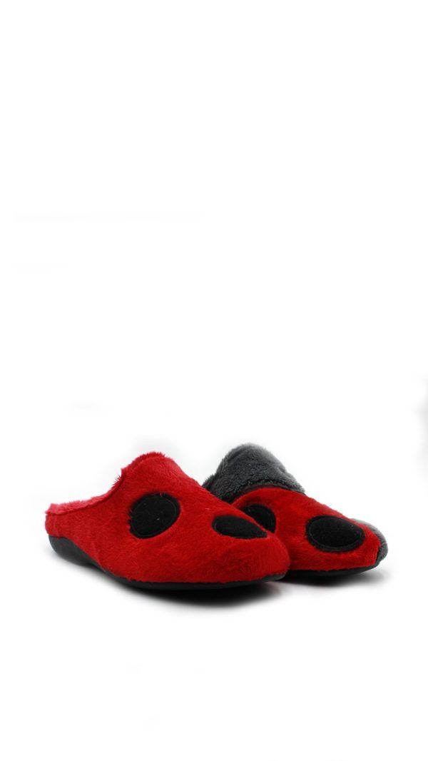 IT28IV22 GRIS ROJO COCCINELLA PANTOFOLA CIABATTA - MARPEN - immagine 3