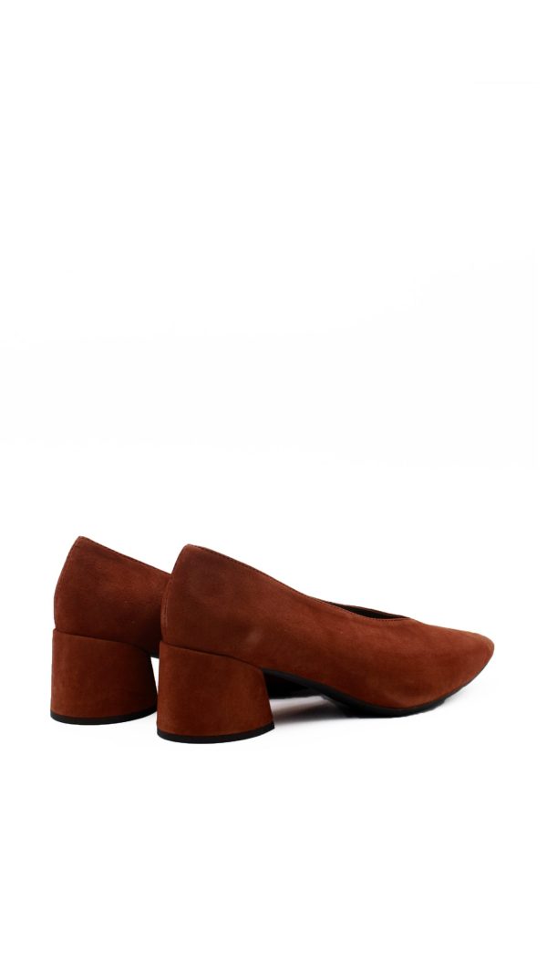 I8020 ANT COGNAC DECOLLETE TACCO BASSO DONNA – WONDERS - immagine 3