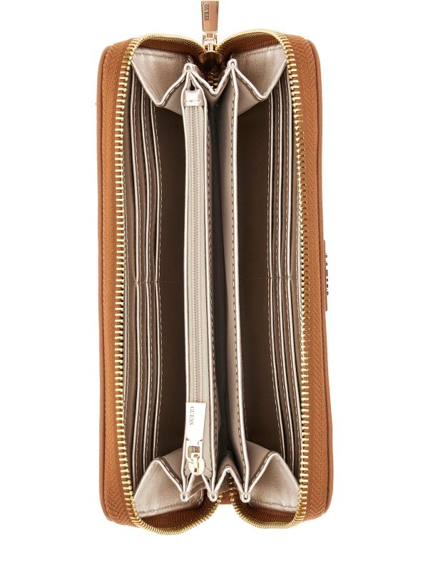 SWBG87 78460 MERIDIAN LARGE COGNAC PORTAFOGLIO GRANDE-GUESS? - immagine 3