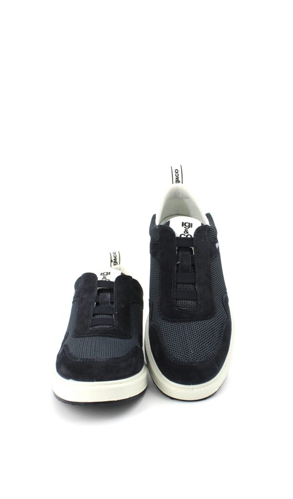 36223 00 SCAMOSCIATO BLU SNEAKER/SLIPON TESSUTO - IGI&CO - immagine 3