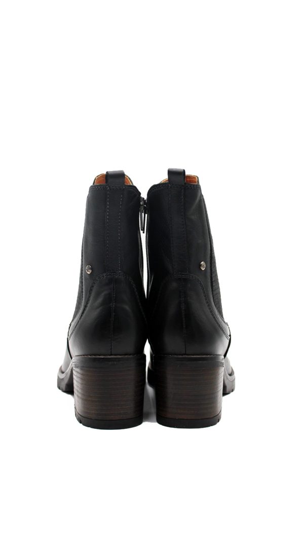 LLANES W7H-8948 BLACK NERO STIVALETTO TACCO MEDIO- PIKOLINOS - immagine 4