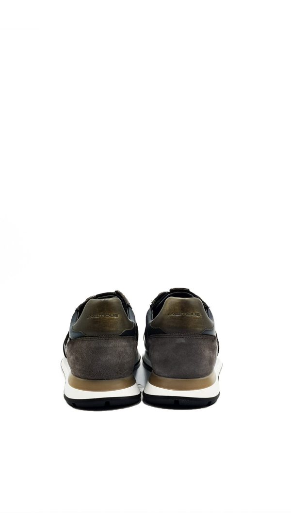 12554-6553 NAVY/BLACK NERO/BLU SNEAKERS UOMO – AMBITIOUS - immagine 4
