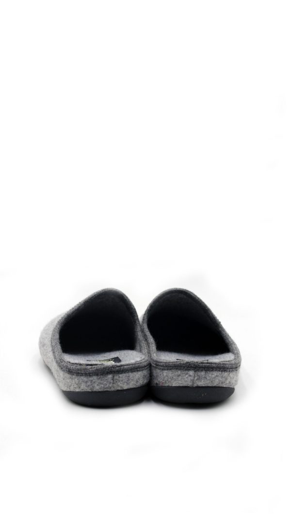 39ITIN23 GRIGIO FELTRO PANTOFOLE UOMO SLIPPERS - MARPEN - immagine 4