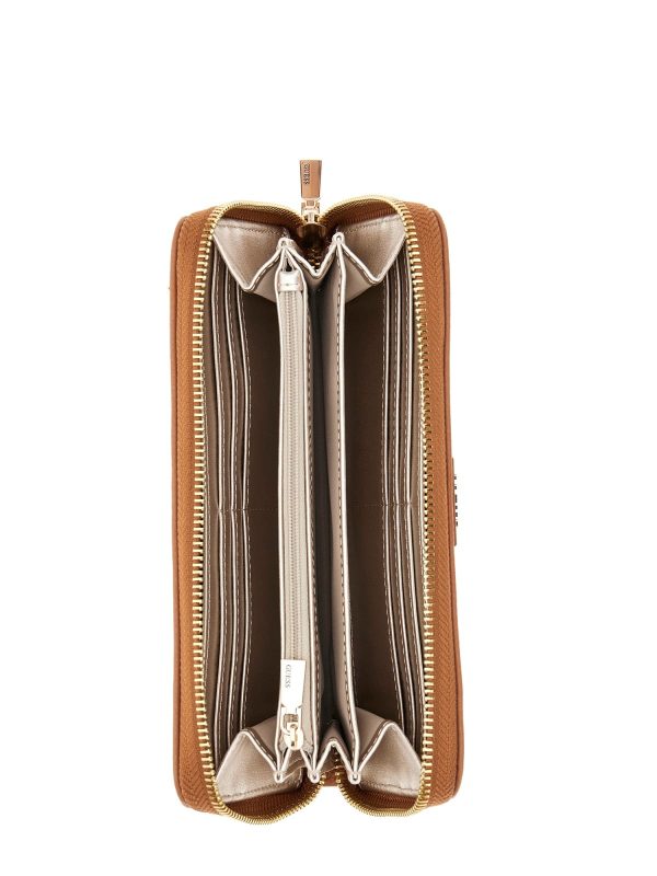 SWBG87 78460 MERIDIAN LARGE COGNAC PORTAFOGLIO GRANDE-GUESS? - immagine 5